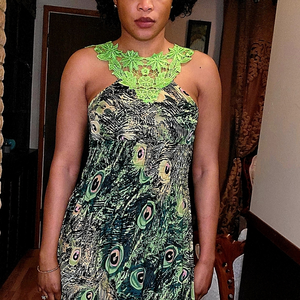 Peacock dress